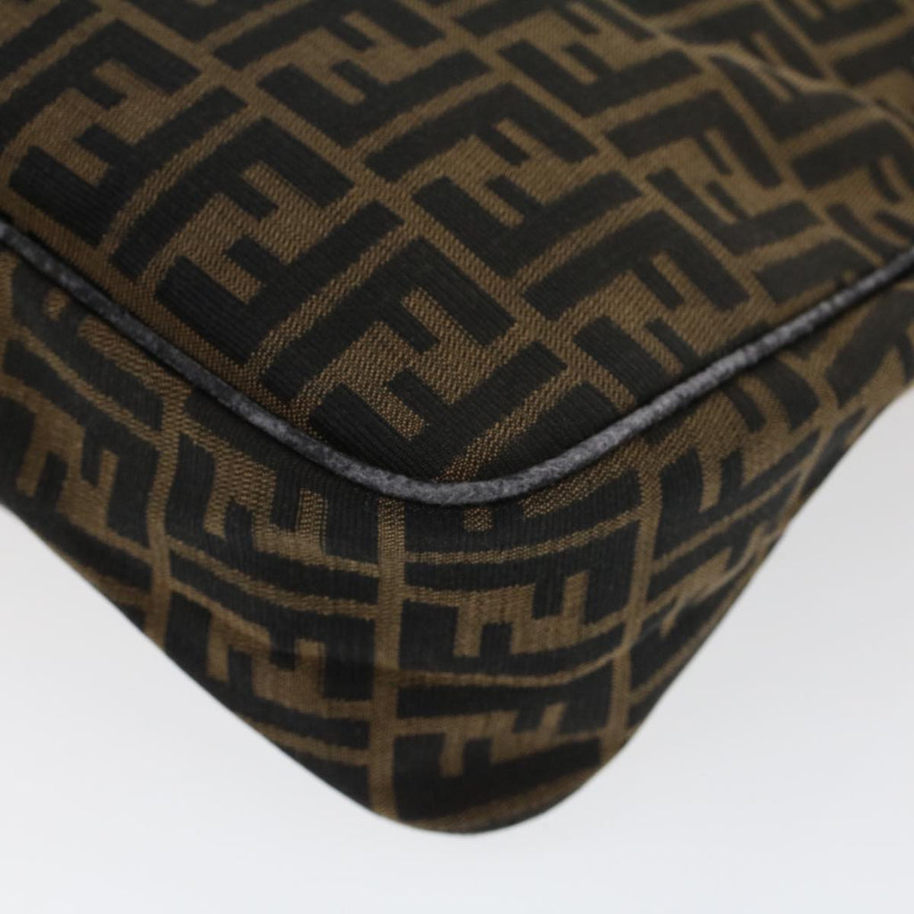 FENDI Zucca Canvas Shoulder Bag Brown am4375