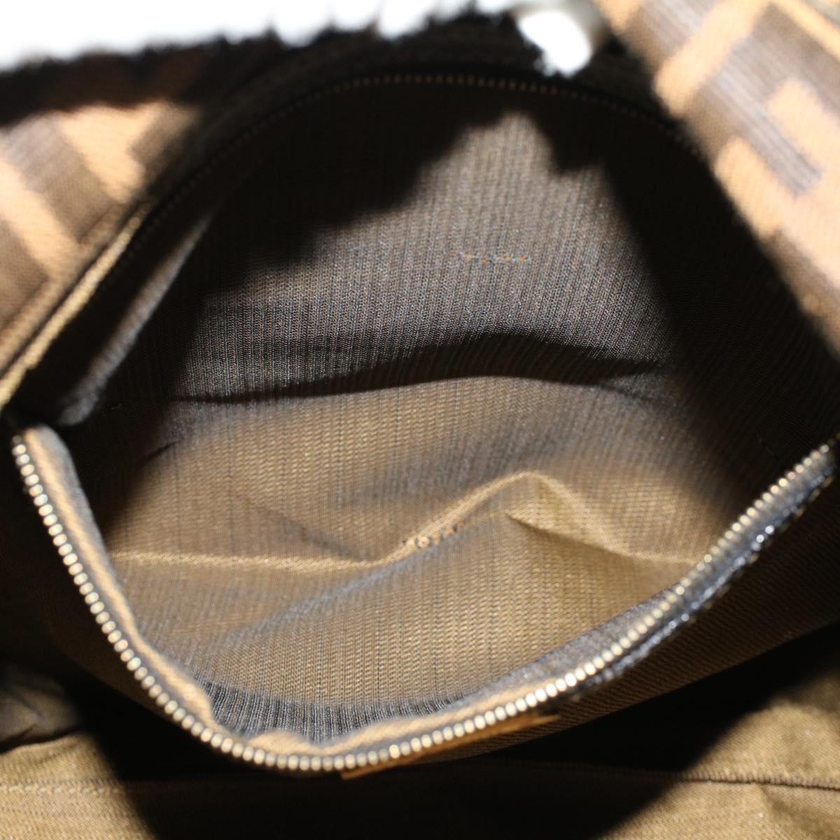 FENDI Zucca Canvas Shoulder Bag Brown am4375