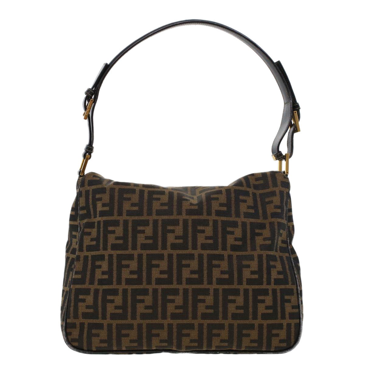 FENDI Zucca Canvas Shoulder Bag Brown am4375