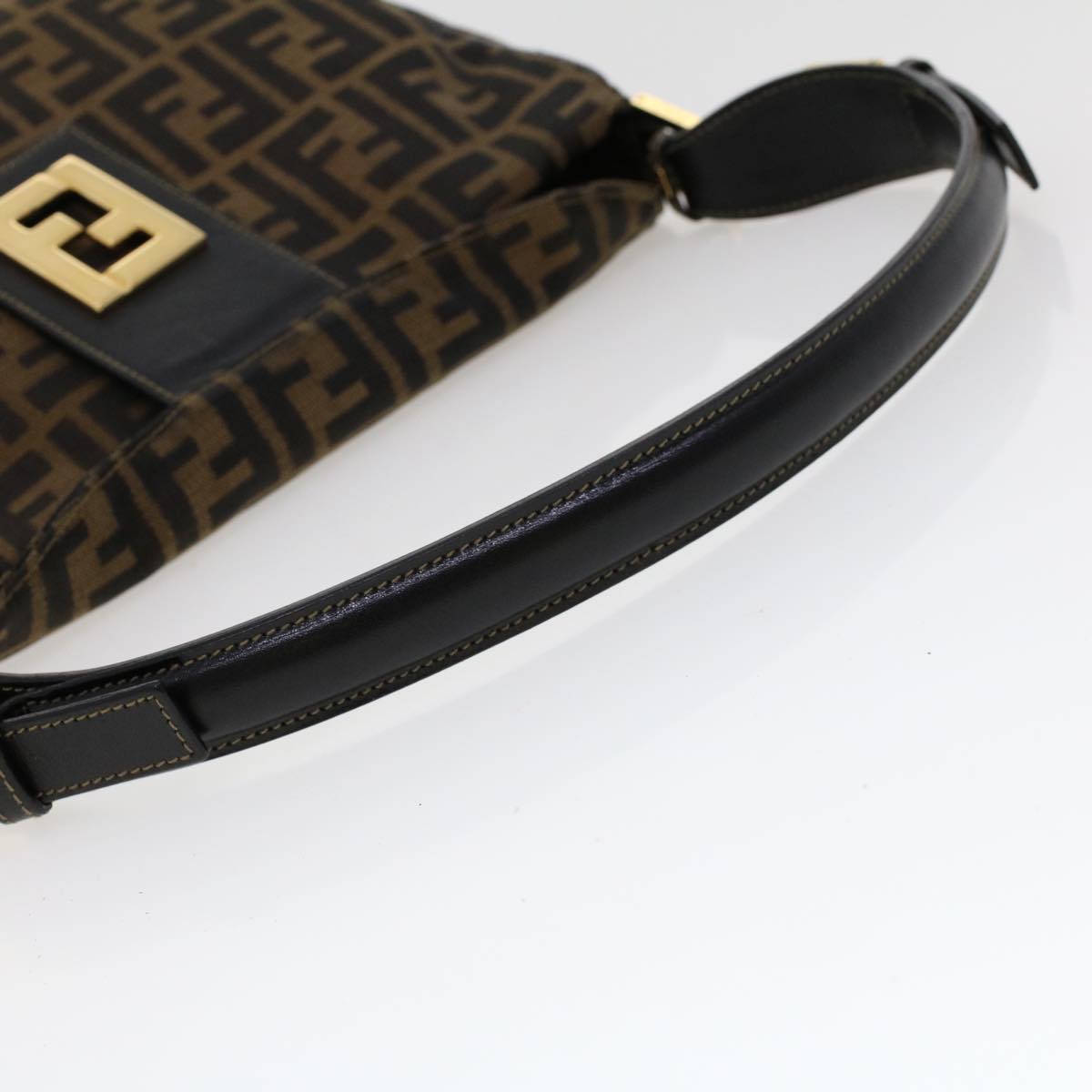 FENDI Zucca Canvas Shoulder Bag Brown am4375