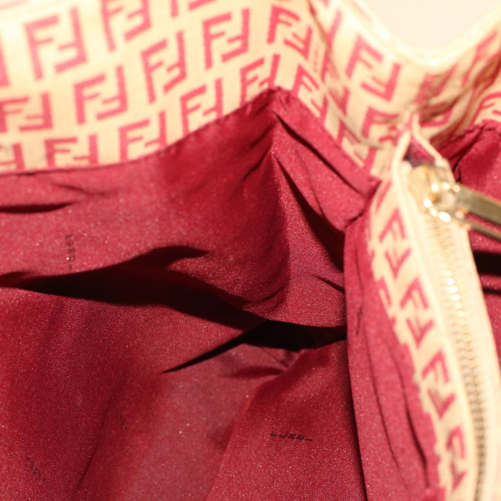 FENDI Zucchino Canvas Tote Bag Red am4379
