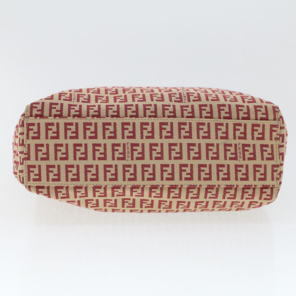 FENDI Zucchino Canvas Tote Bag Red am4379