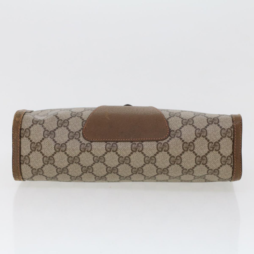 GUCCI GG Canvas Web Sherry Line Clutch Bag Beige Red Green 89.01.033 am4410