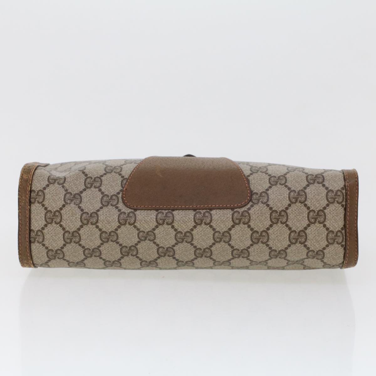 GUCCI GG Canvas Web Sherry Line Clutch Bag Beige Red Green 89.01.033 am4410