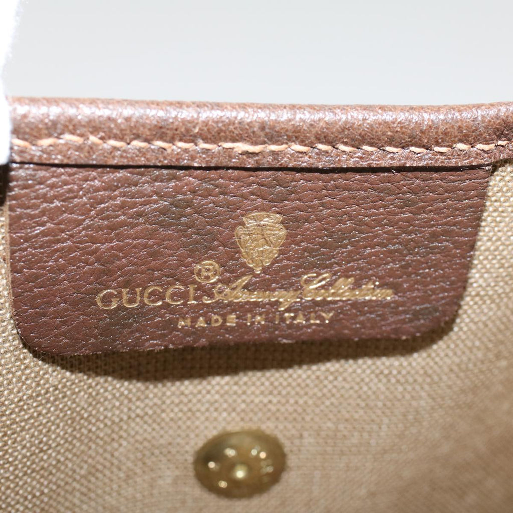 GUCCI GG Canvas Web Sherry Line Pouch Beige Red Green 89.01.021 am4415