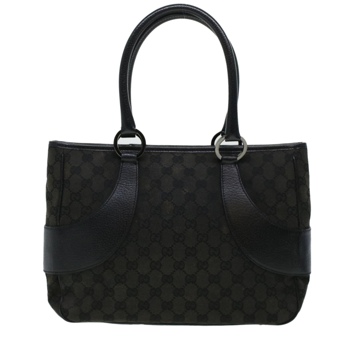 GUCCI GG Canvas Shoulder Hand Bag 2Set Black am4437