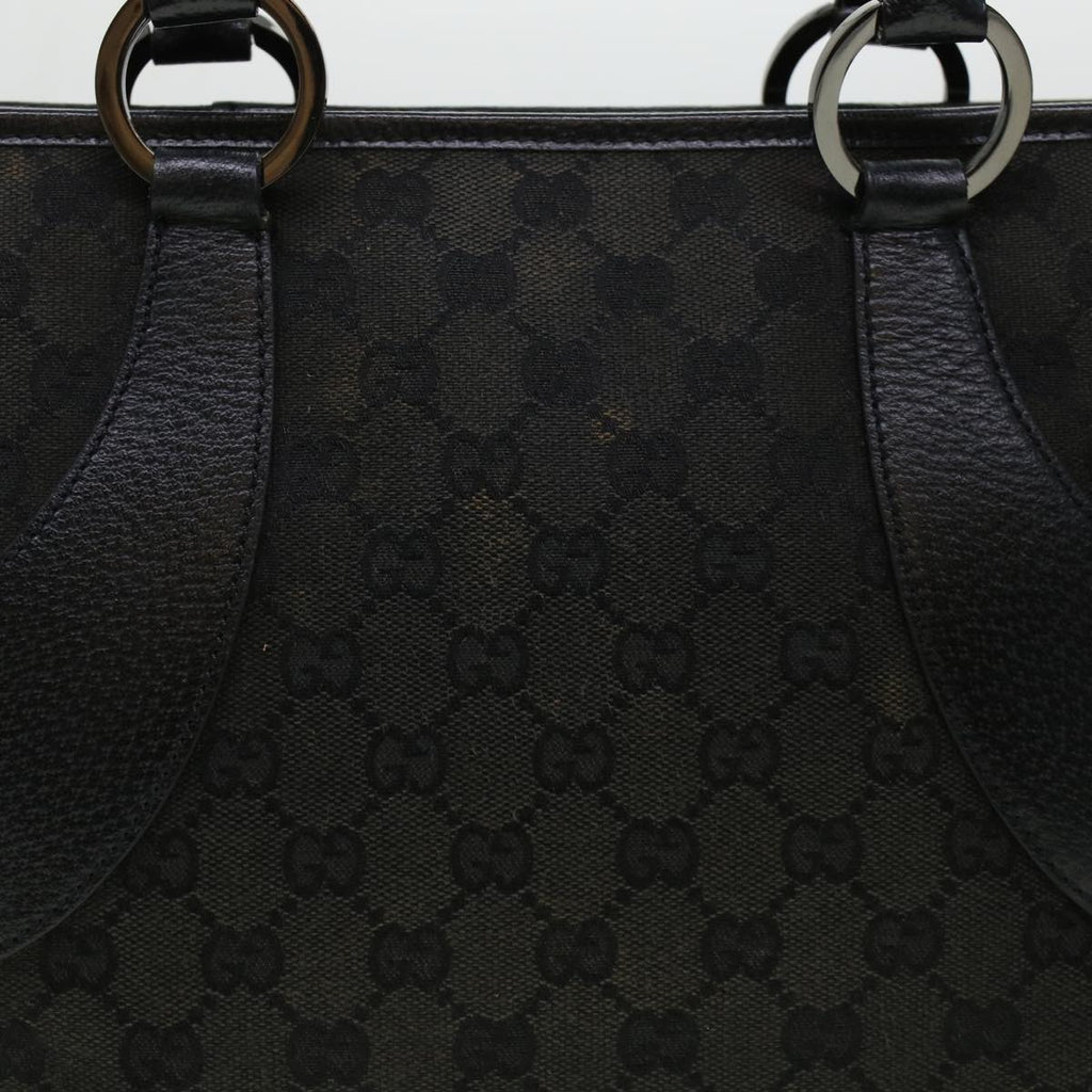 GUCCI GG Canvas Shoulder Hand Bag 2Set Black am4437