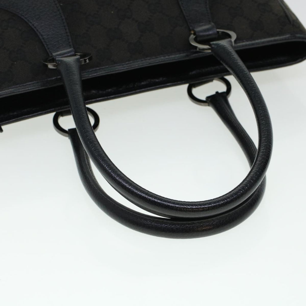GUCCI GG Canvas Shoulder Hand Bag 2Set Black am4437
