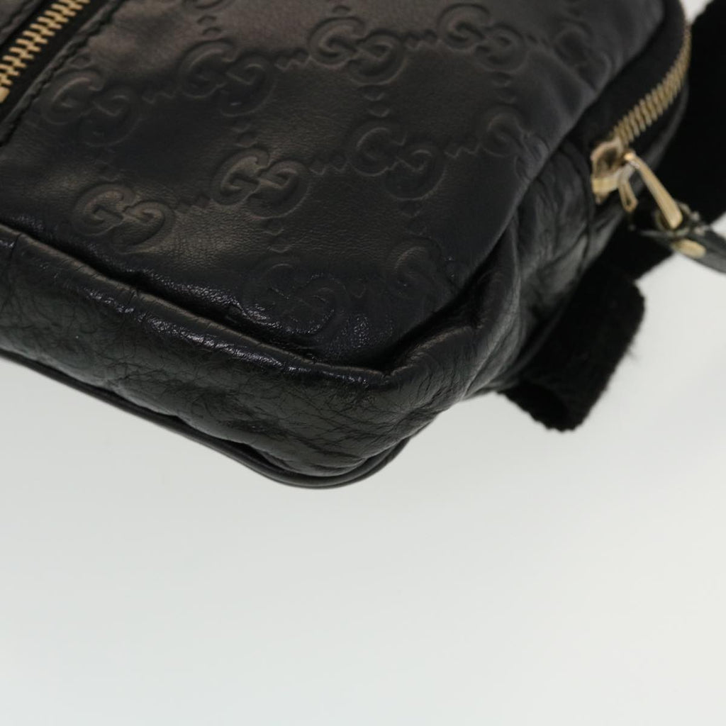 GUCCI GG Canvas Guccissima Waist bag Black 246417 am4450
