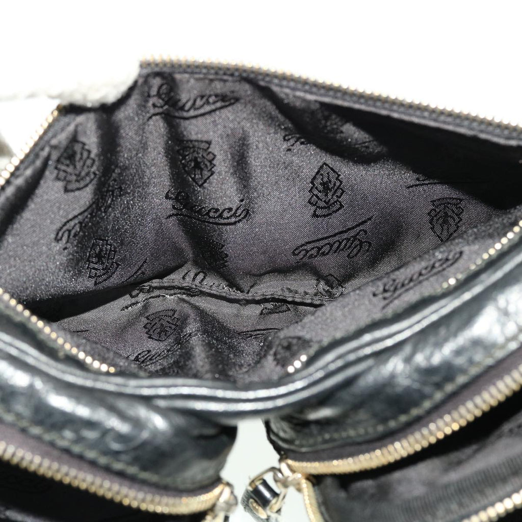 GUCCI GG Canvas Guccissima Waist bag Black 246417 am4450