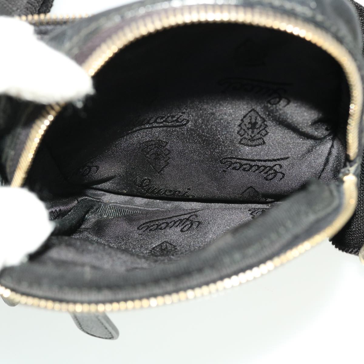 GUCCI GG Canvas Guccissima Waist bag Black 246417 am4450