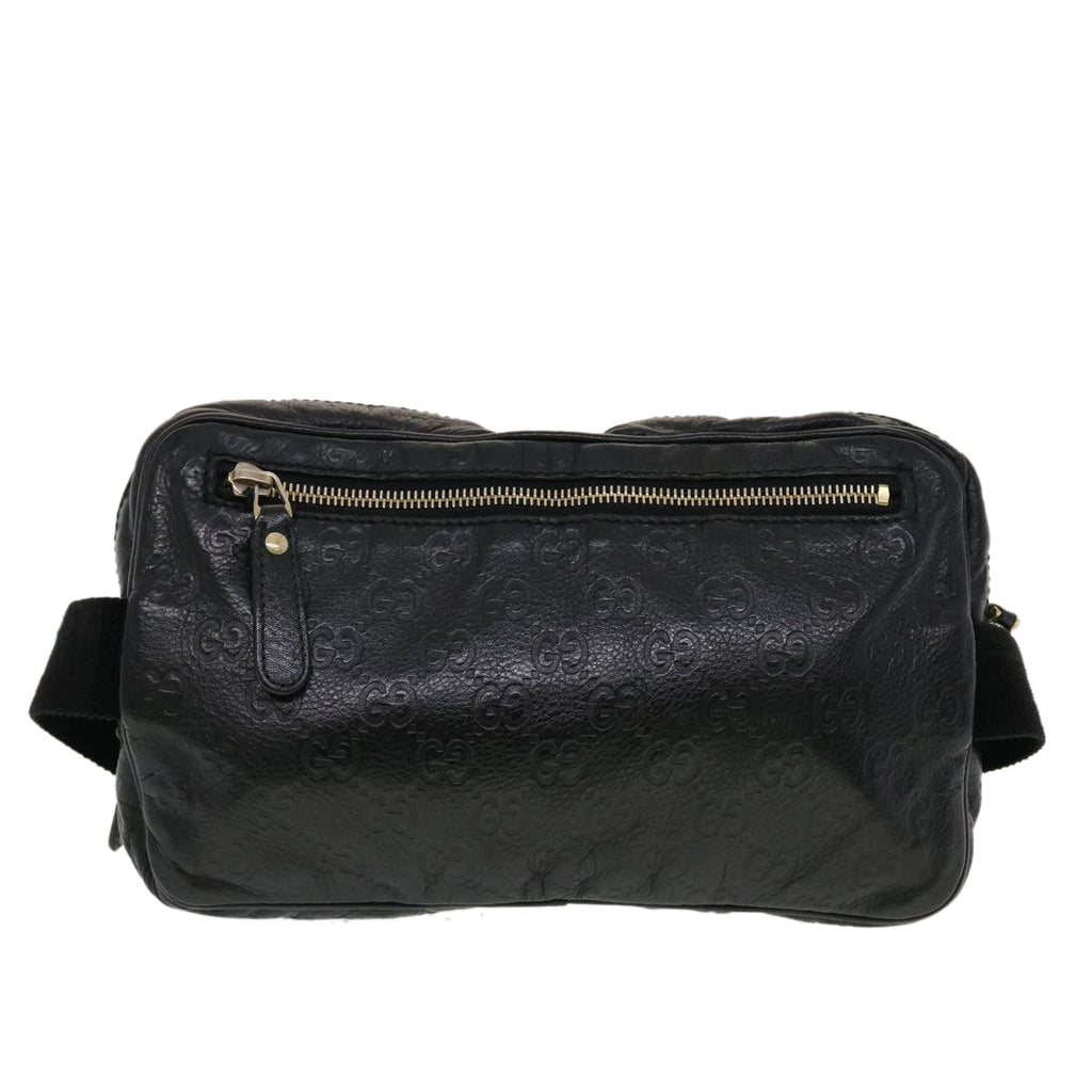 GUCCI GG Canvas Guccissima Waist bag Black 246417 am4450