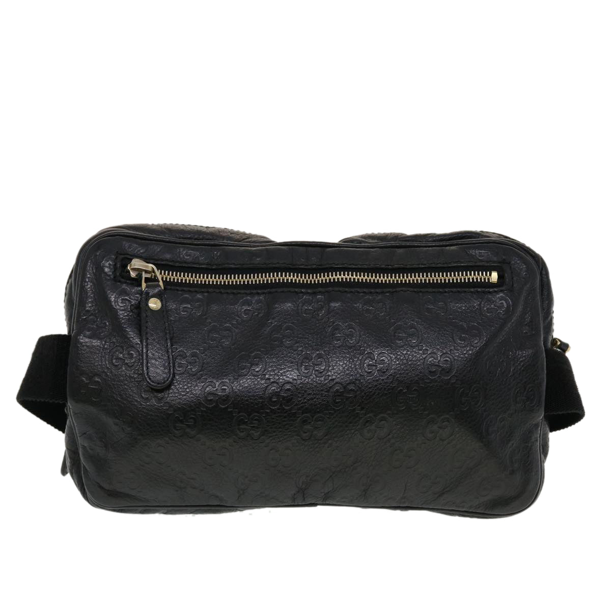 GUCCI GG Canvas Guccissima Waist bag Black 246417 am4450