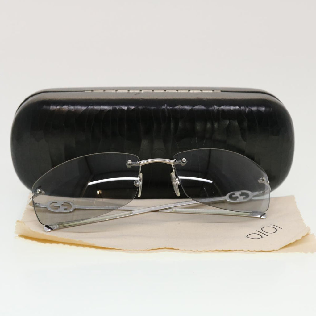GUCCI Sunglasses Plastic Metal Silver am4456