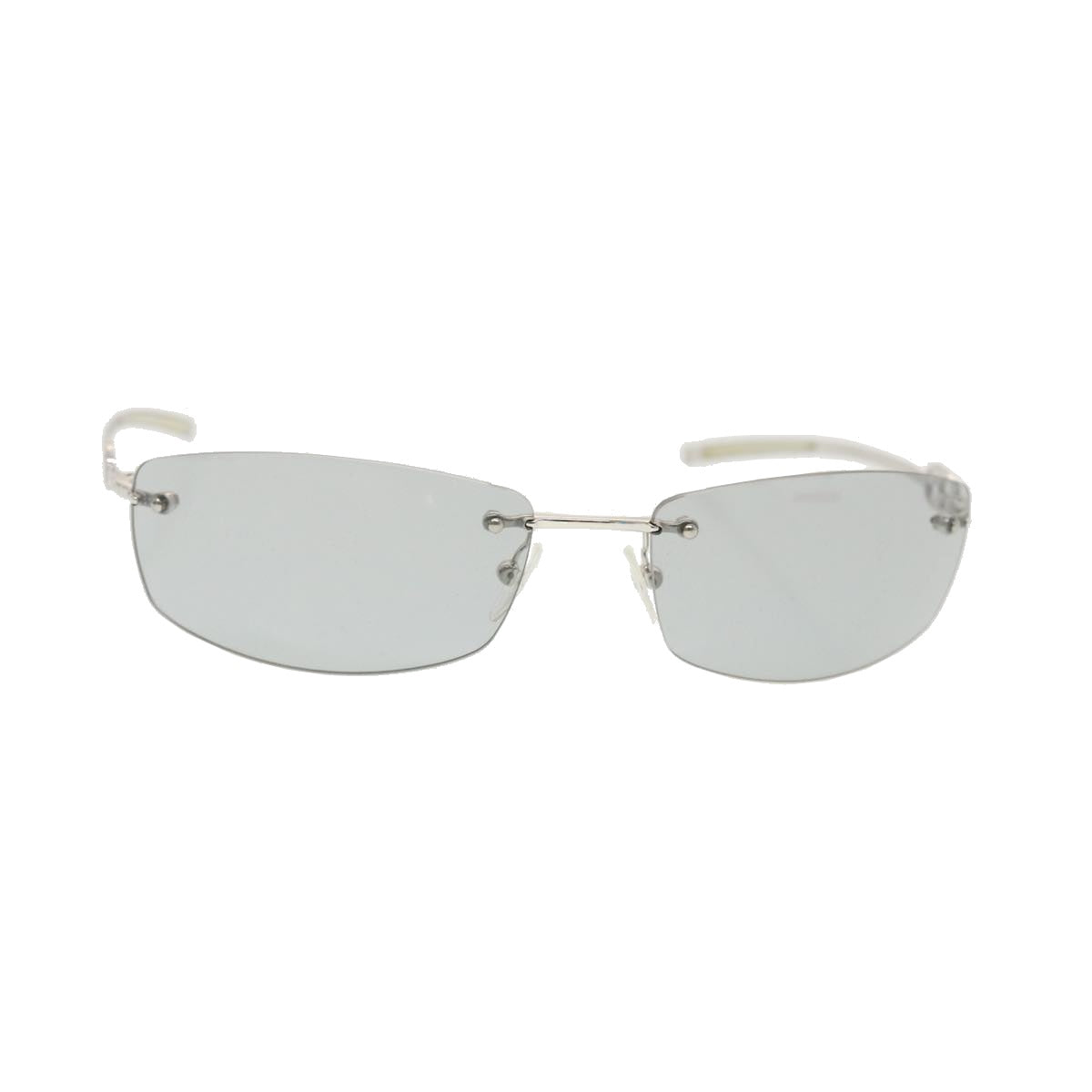 GUCCI Sunglasses Plastic Metal Silver am4456