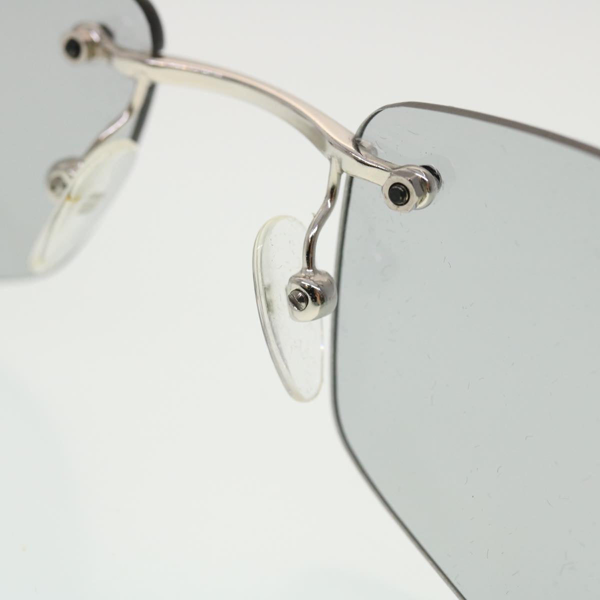 GUCCI Sunglasses Plastic Metal Silver am4456