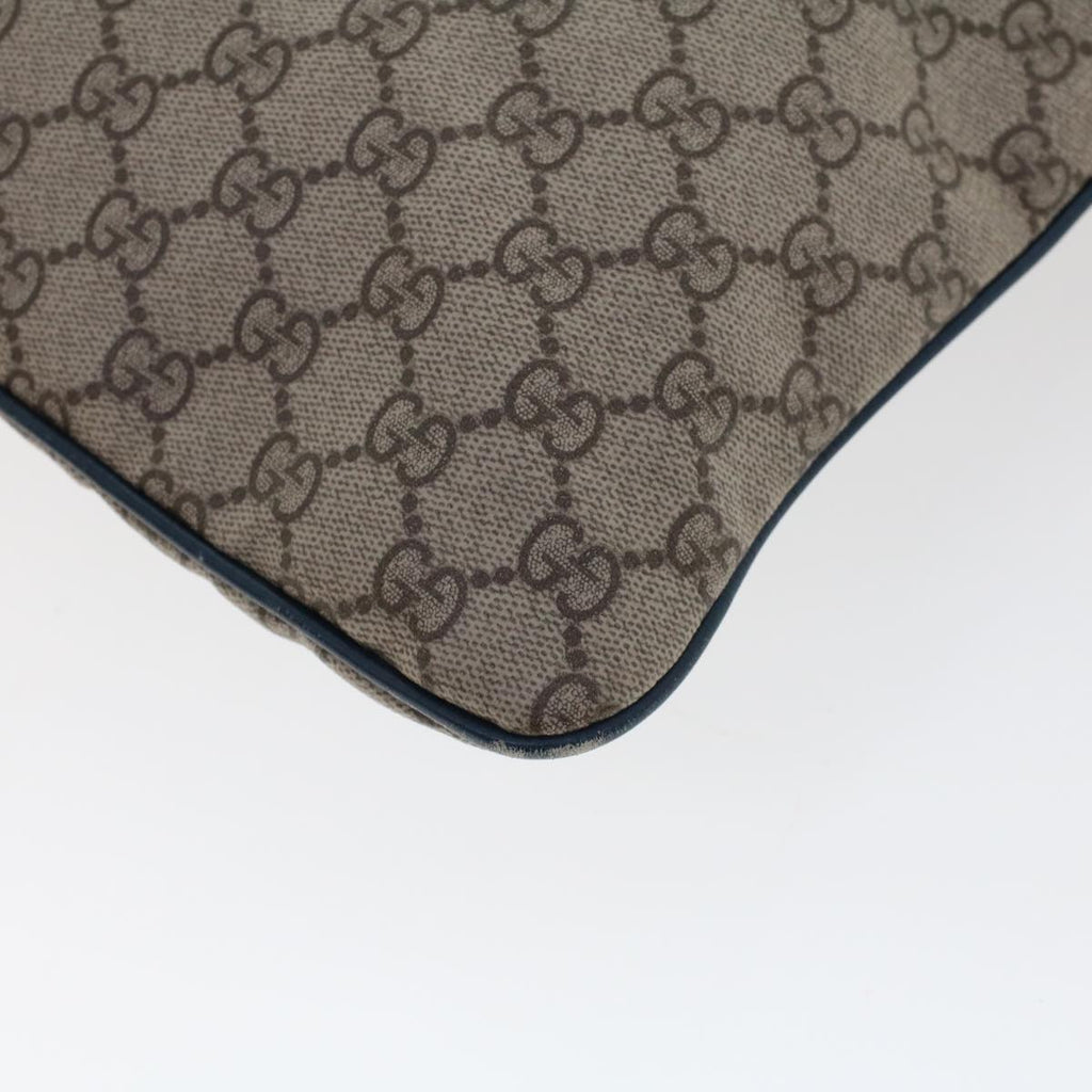 GUCCI GG Canvas Tote Bag PVC Leather Beige am4470
