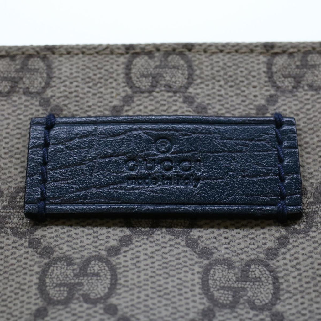 GUCCI GG Canvas Tote Bag PVC Leather Beige am4470