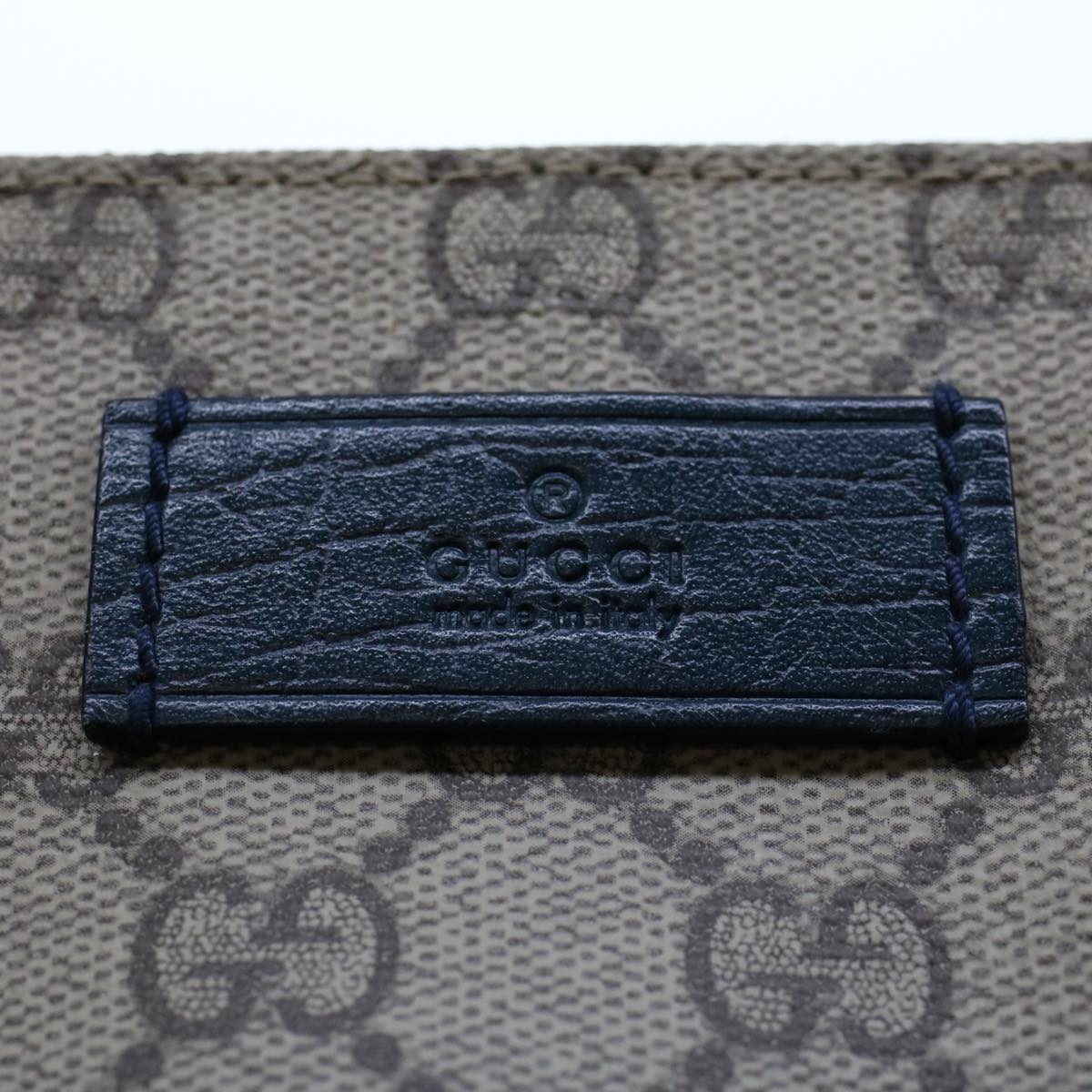 GUCCI GG Canvas Tote Bag PVC Leather Beige am4470