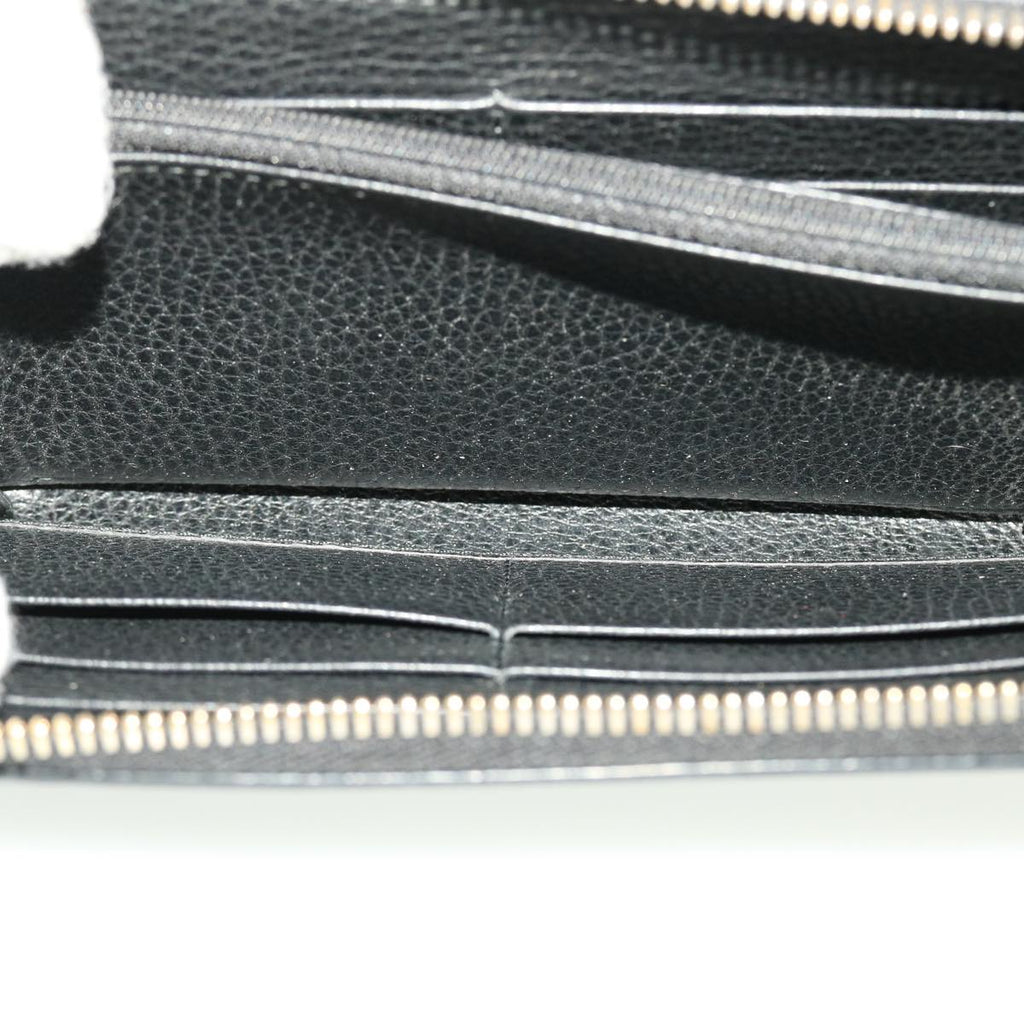 GUCCI Interlocking Long Wallet Leather Black am4502