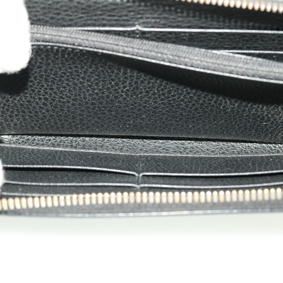 GUCCI Interlocking Long Wallet Leather Black am4502