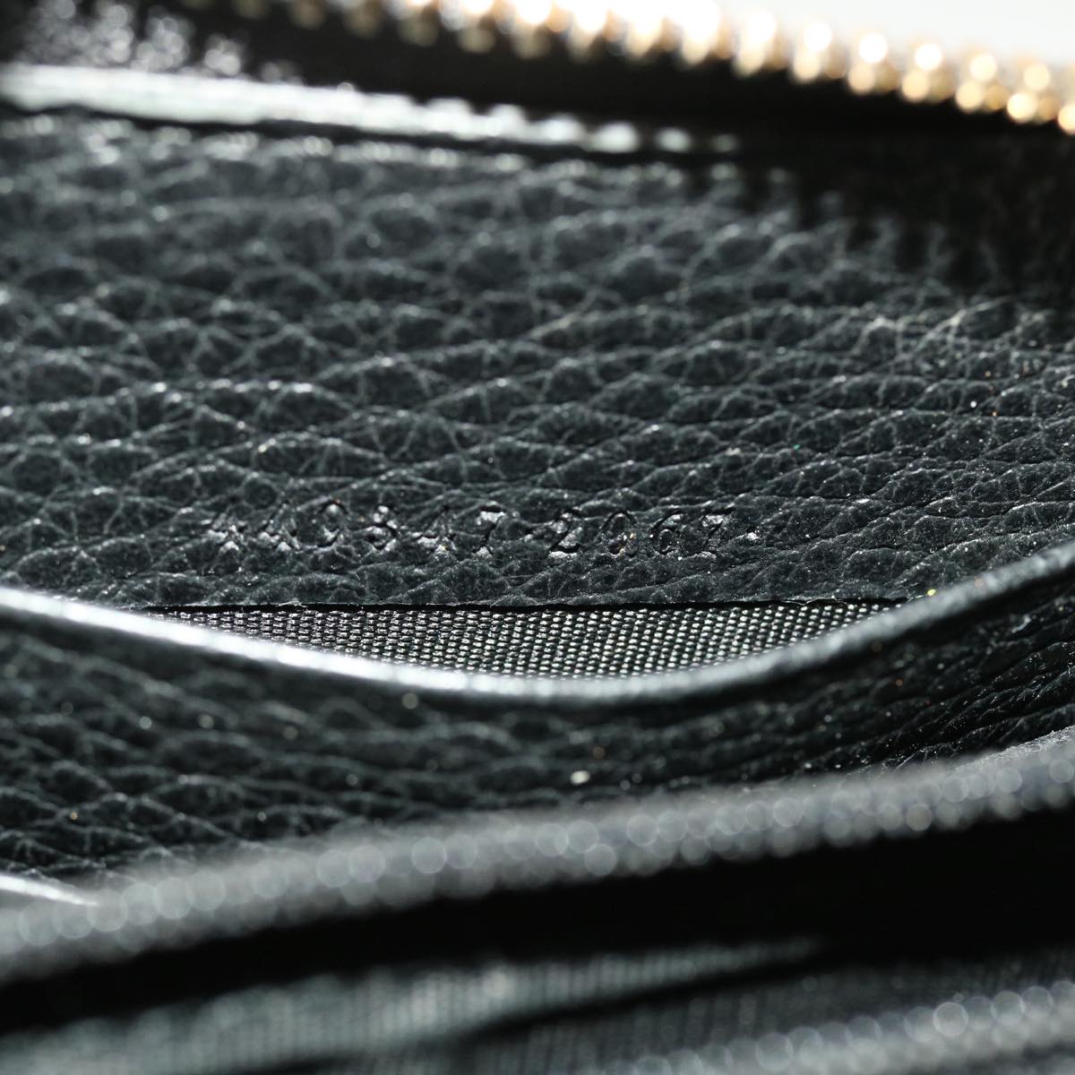 GUCCI Interlocking Long Wallet Leather Black am4502