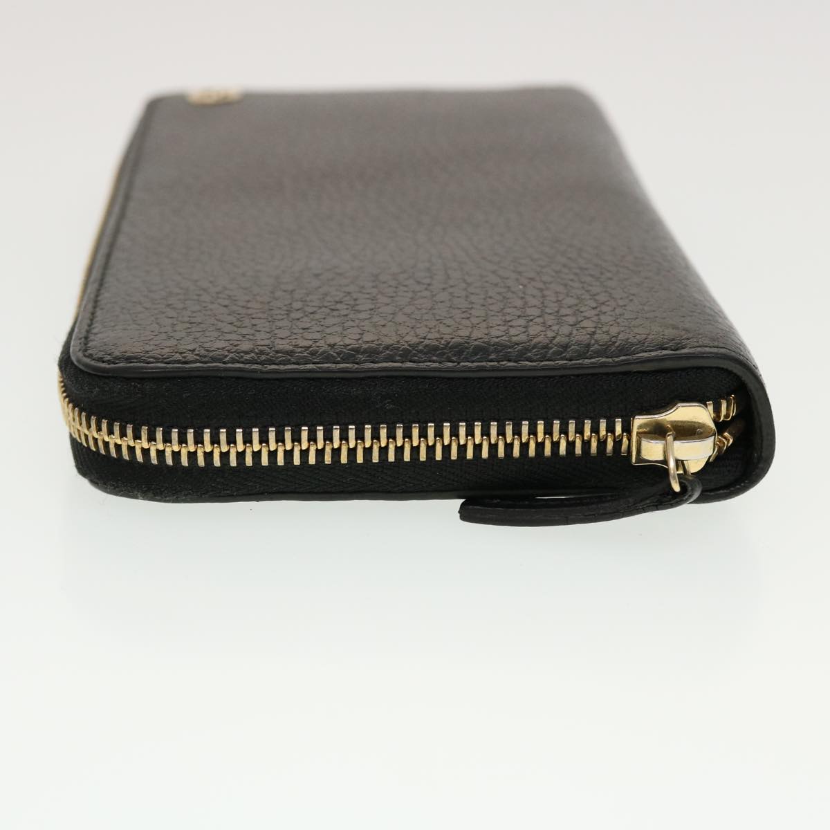 GUCCI Interlocking Long Wallet Leather Black am4502