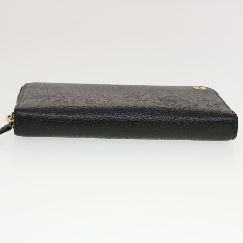 GUCCI Interlocking Long Wallet Leather Black am4502