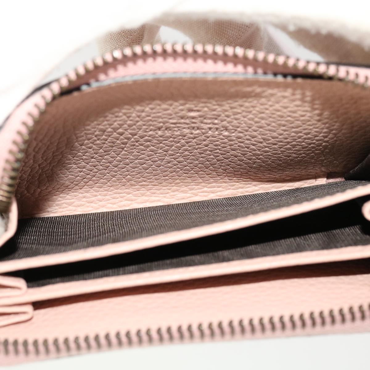 GUCCI Animalie Card Case Leather Pink 546590 am4503