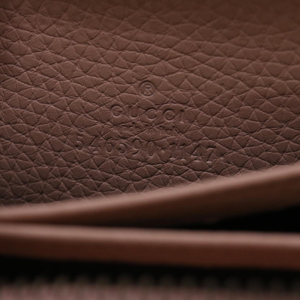 GUCCI Animalie Card Case Leather Pink 546590 am4503