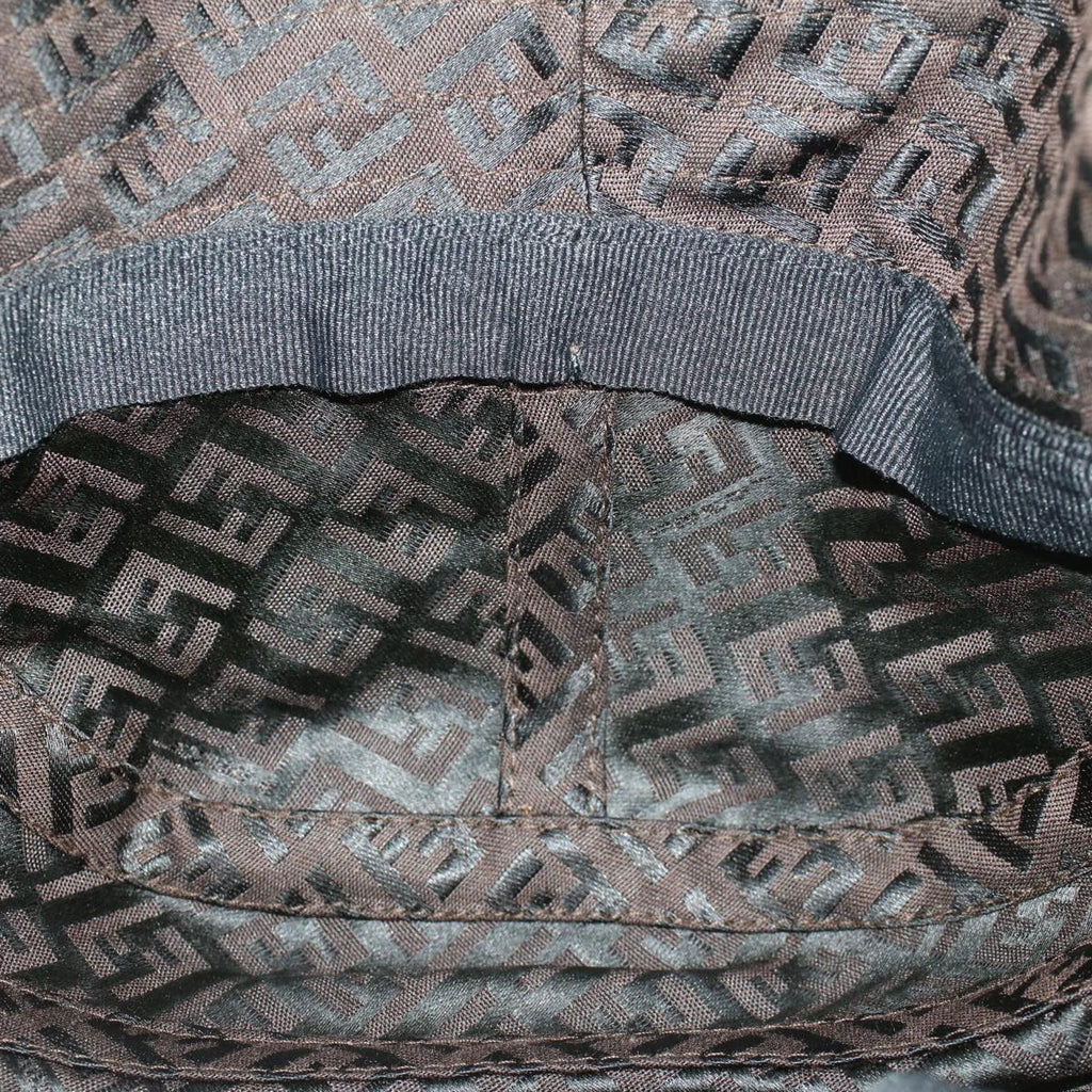 FENDI Zucchino Canvas Hat M Brown am4612