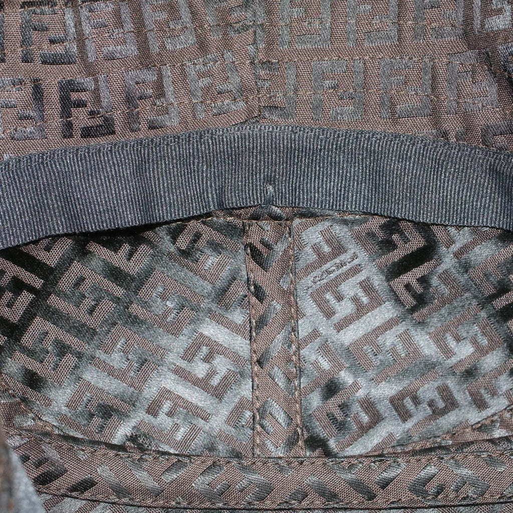 FENDI Zucchino Canvas Hat M Brown am4612