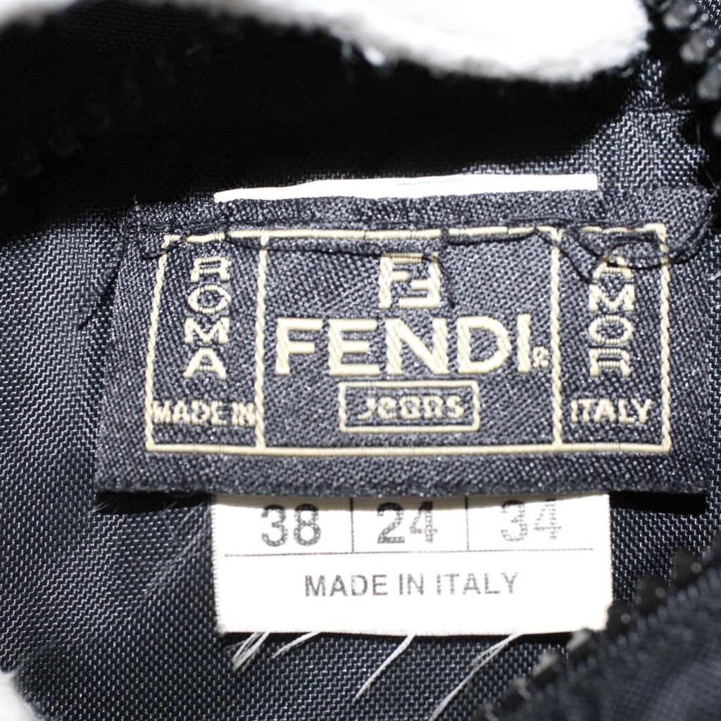 FENDI Zucca Canvas Jacket Black Brown am4620