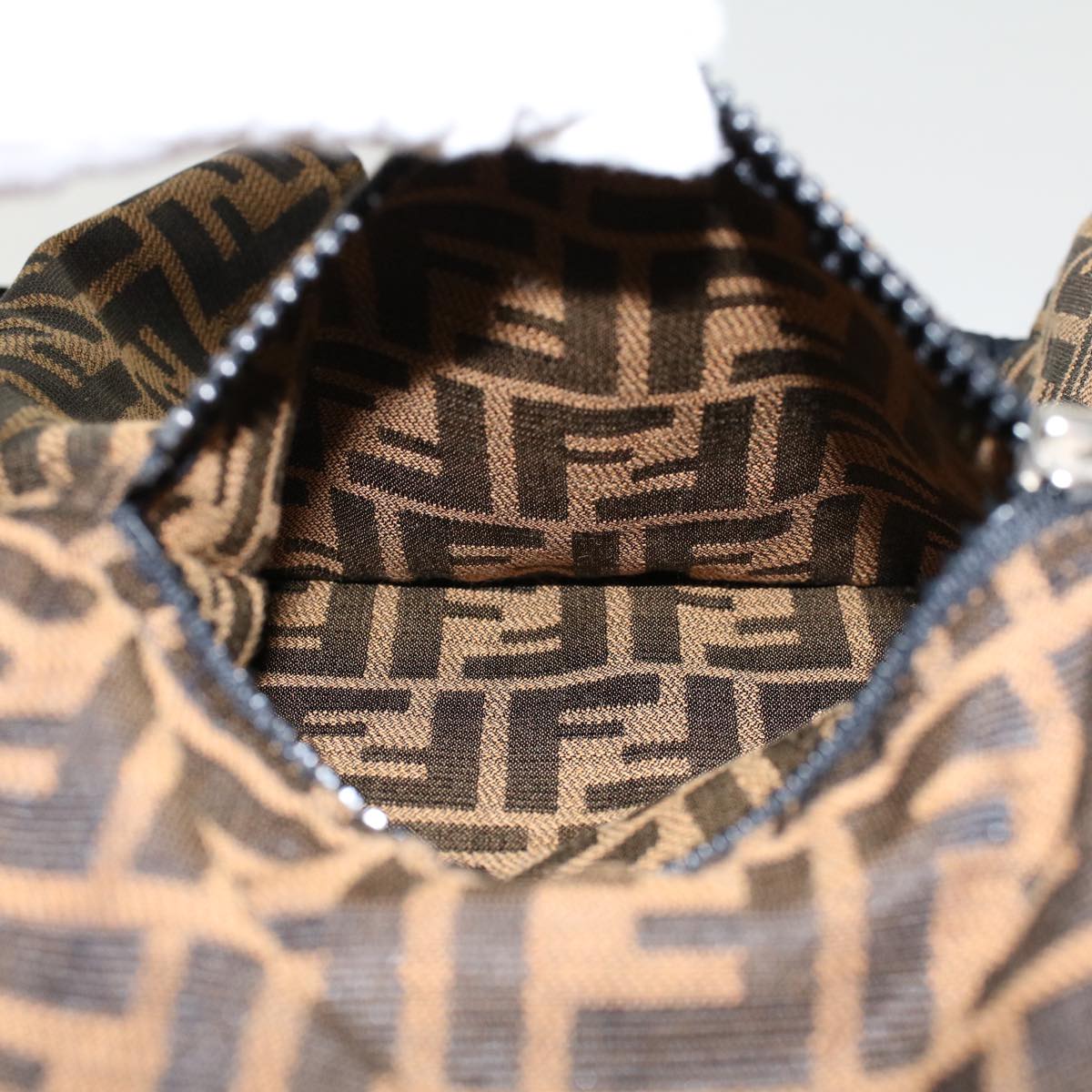 FENDI Zucca Canvas Jacket Black Brown am4620