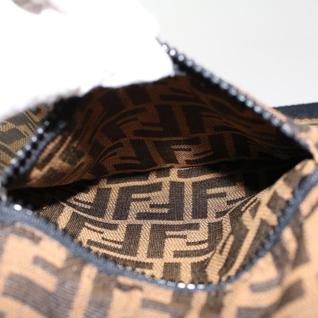 FENDI Zucca Canvas Jacket Black Brown am4620