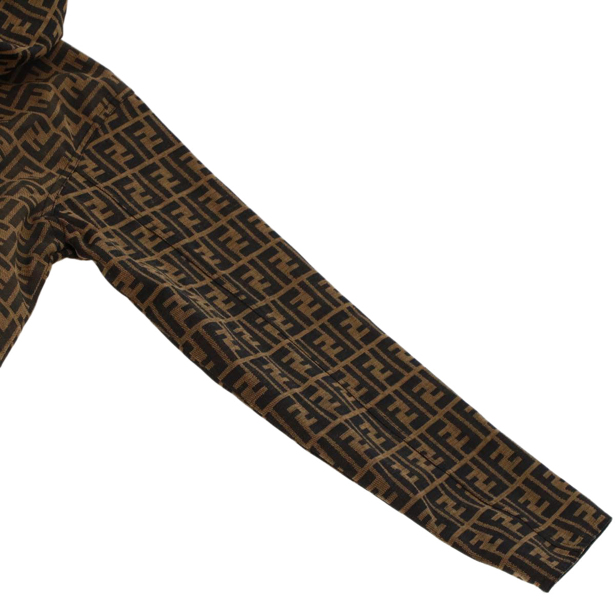 FENDI Zucca Canvas Jacket Black Brown am4620