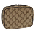 GUCCI GG Canvas Pouch Beige 153129 am4636