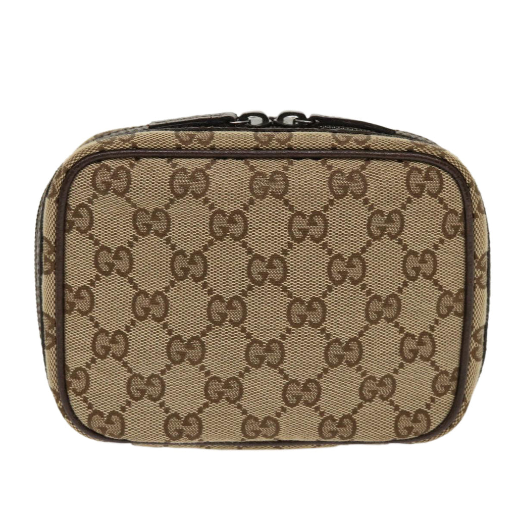 GUCCI GG Canvas Pouch Beige 153129 am4636
