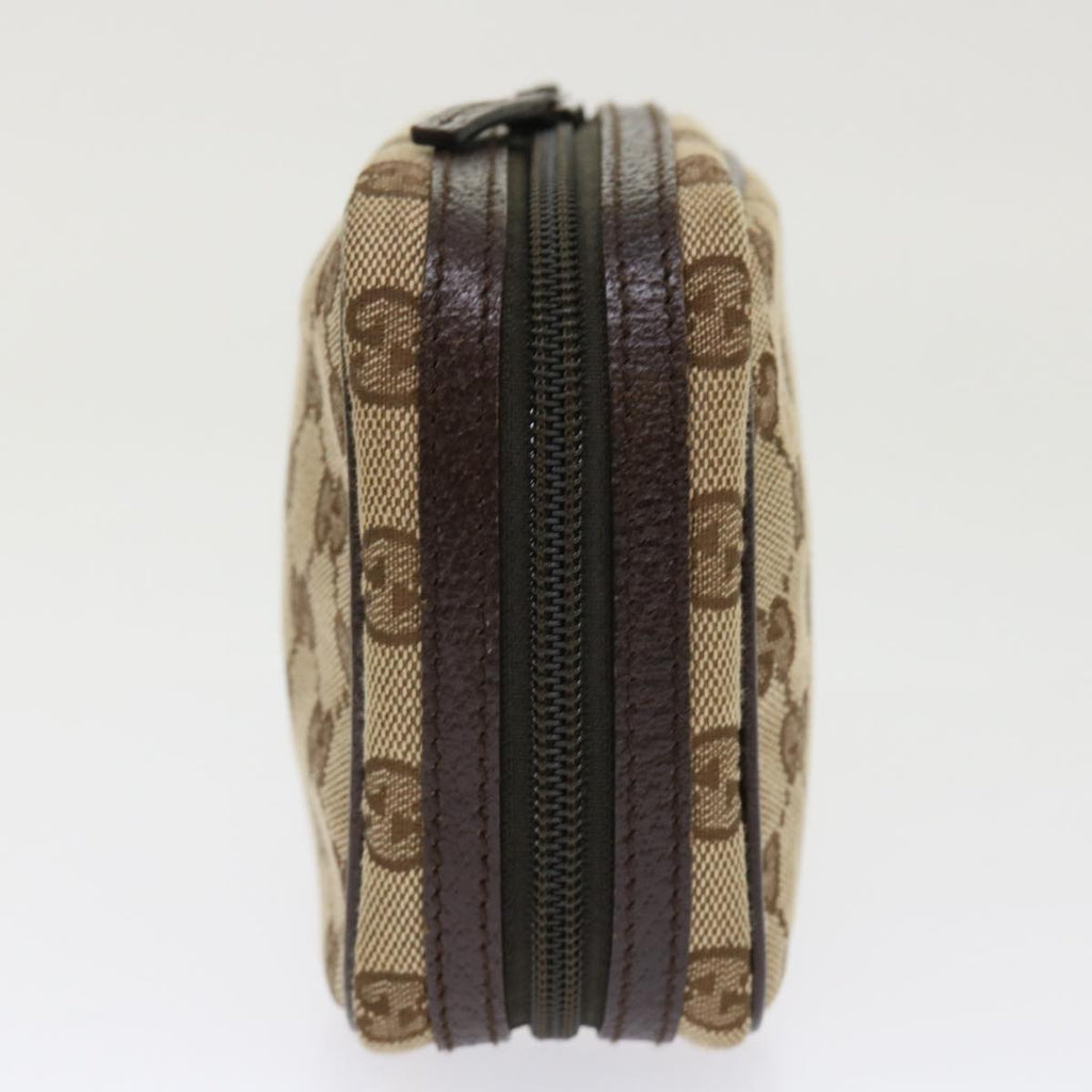 GUCCI GG Canvas Pouch Beige 153129 am4636