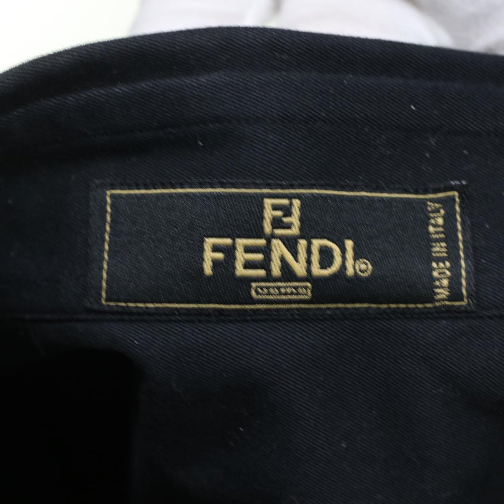 FENDI Shirt Cotton 15.5/39 Black am4785
