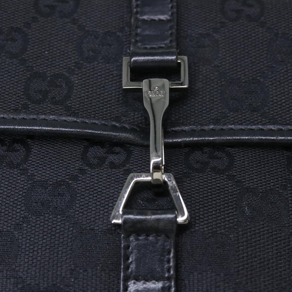 GUCCI GG Canvas Waist Bag Canvas Black 92543 am4830
