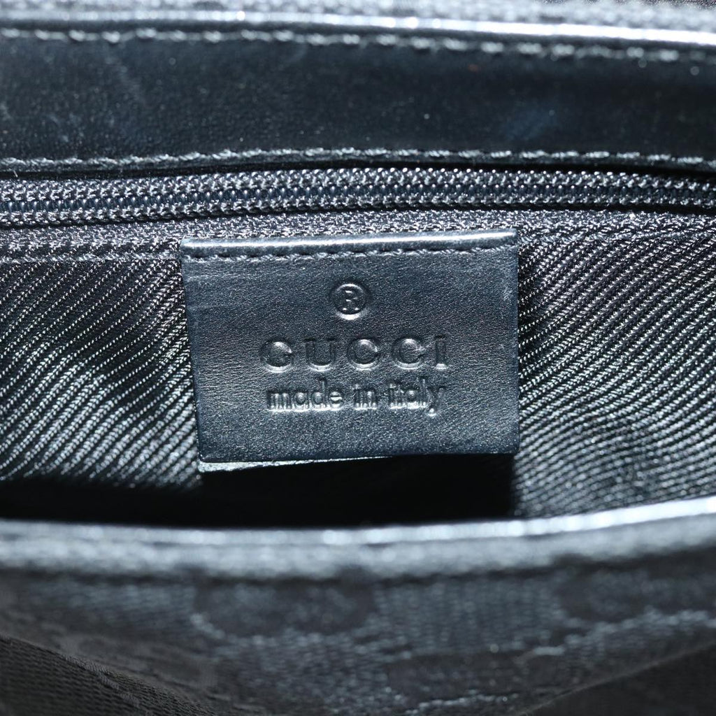 GUCCI GG Canvas Waist Bag Canvas Black 92543 am4830