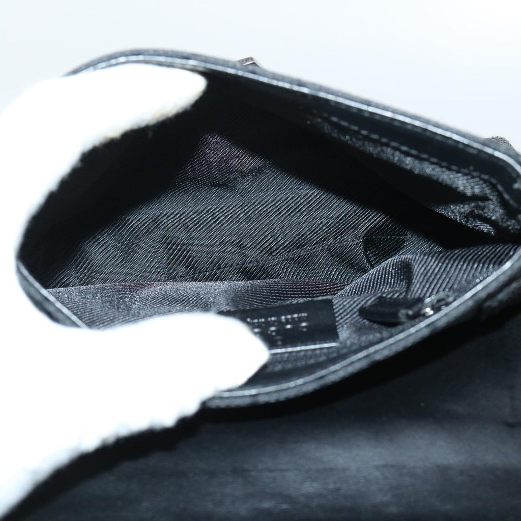 GUCCI GG Canvas Waist Bag Canvas Black 92543 am4830
