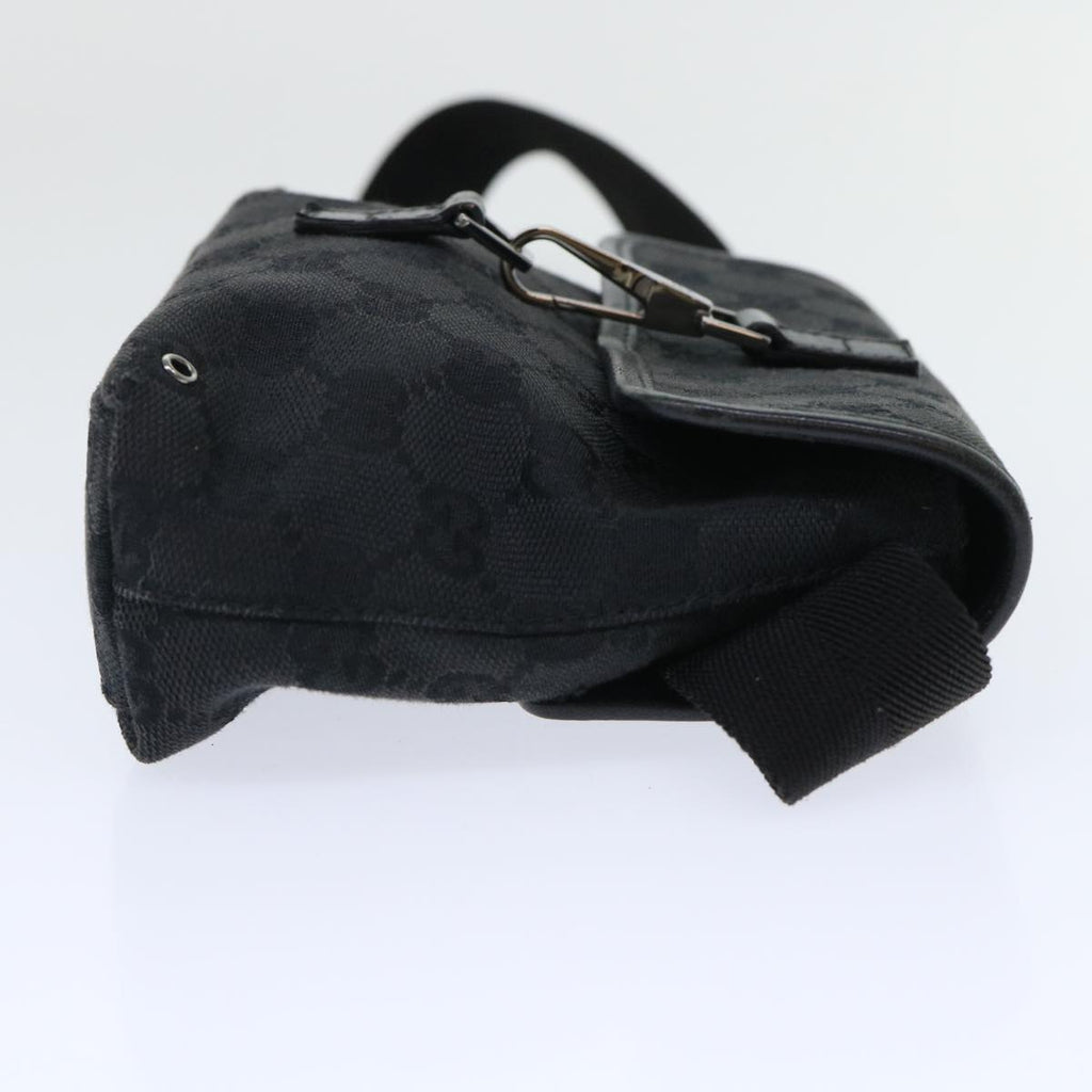 GUCCI GG Canvas Waist Bag Canvas Black 92543 am4830