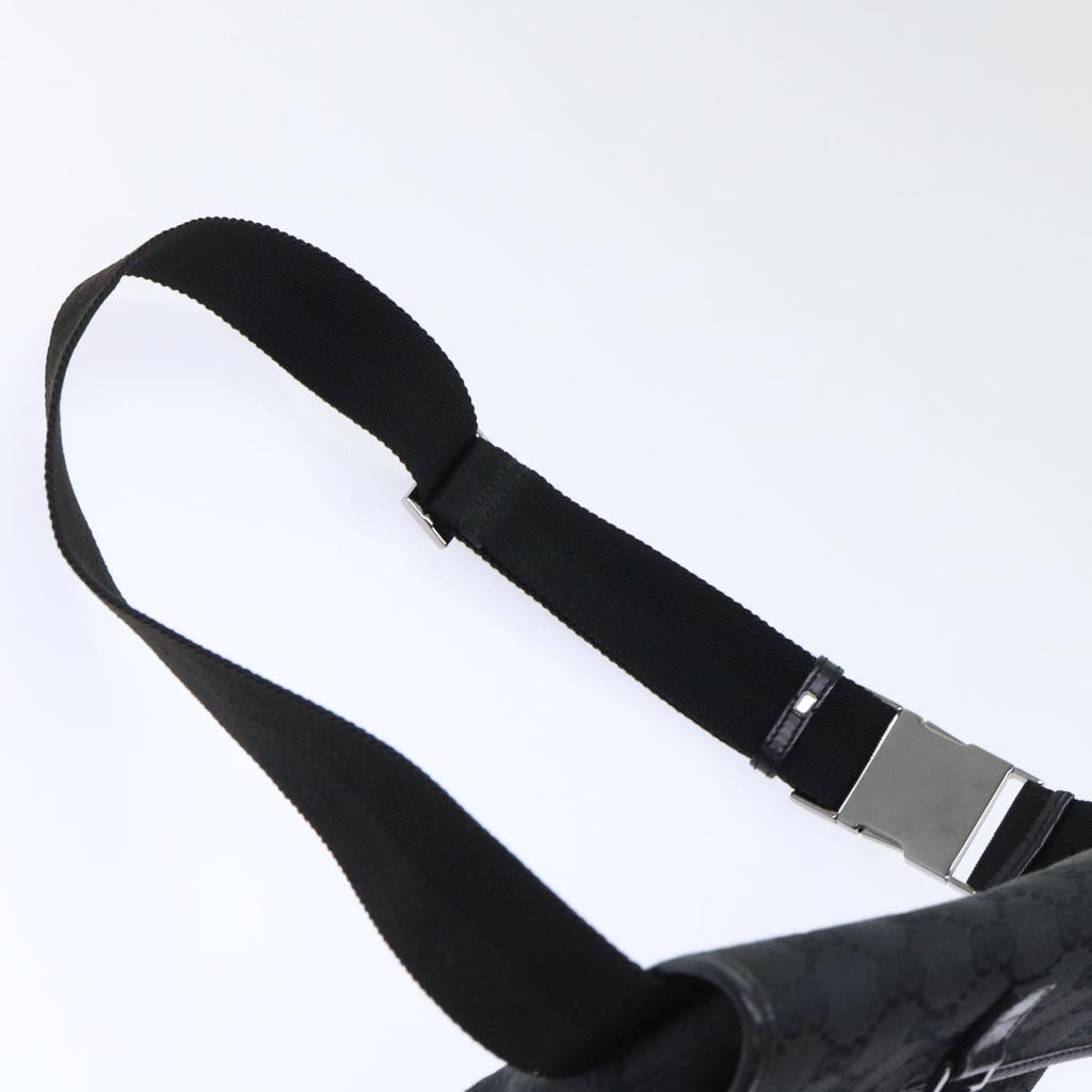 GUCCI GG Canvas Waist Bag Canvas Black 92543 am4830