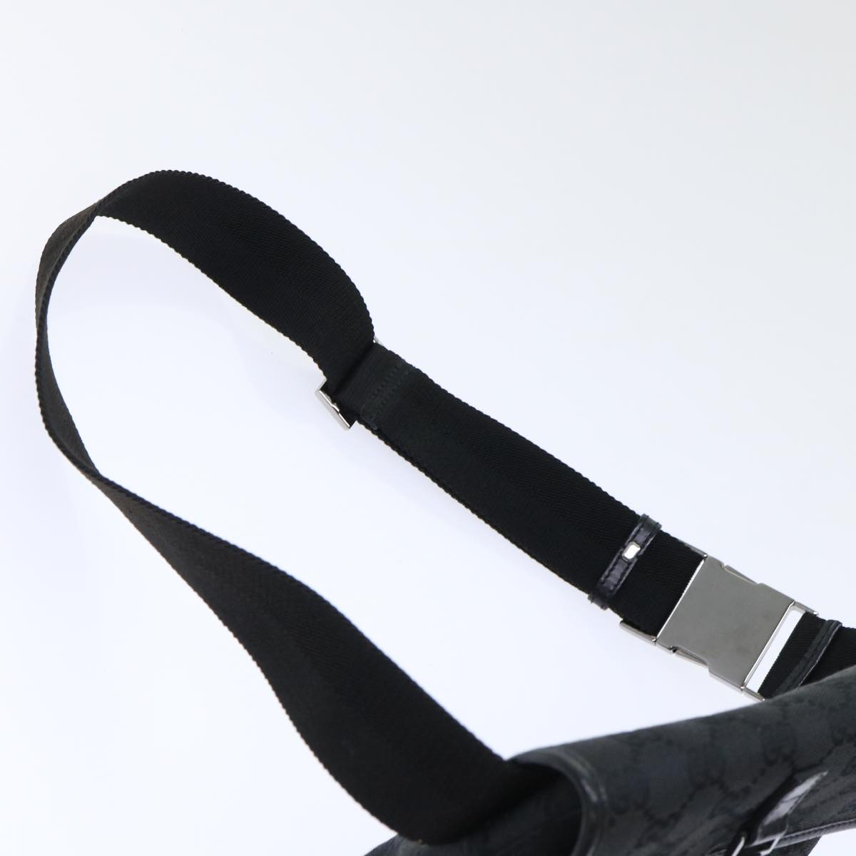 GUCCI GG Canvas Waist Bag Canvas Black 92543 am4830