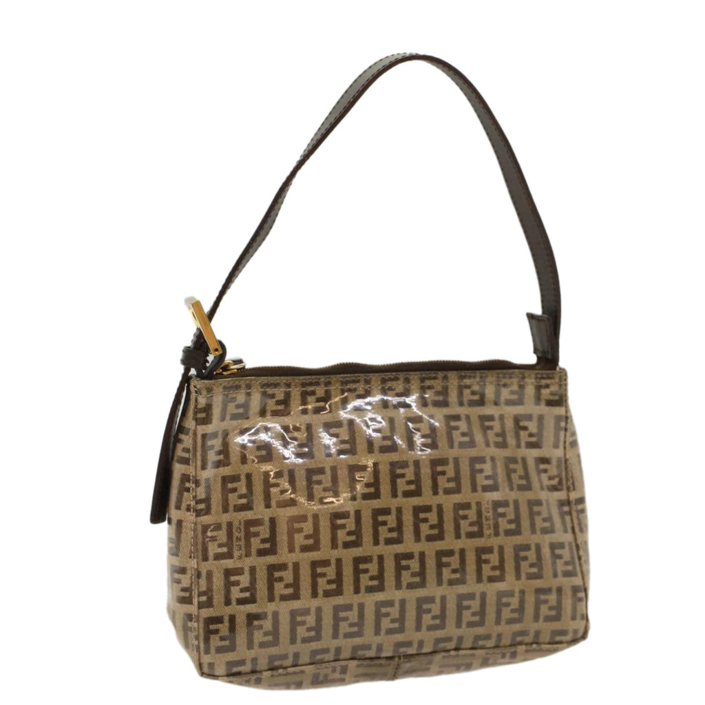 FENDI Zucchino Canvas Hand Bag Beige am4889