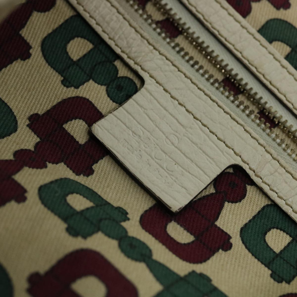 GUCCI GG Canvas Web Sherry Line Tote Bag Beige Red Green 139260 am5008