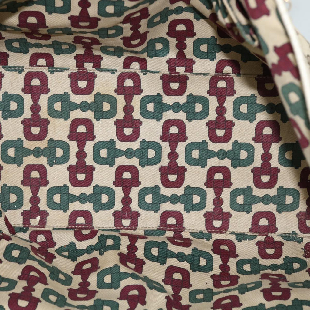 GUCCI GG Canvas Web Sherry Line Tote Bag Beige Red Green 139260 am5008