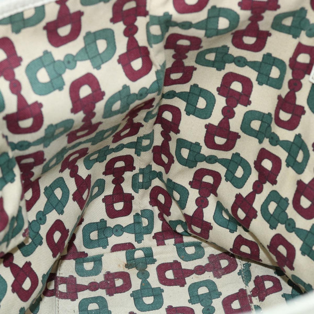 GUCCI GG Canvas Web Sherry Line Tote Bag Beige Red Green 139260 am5008